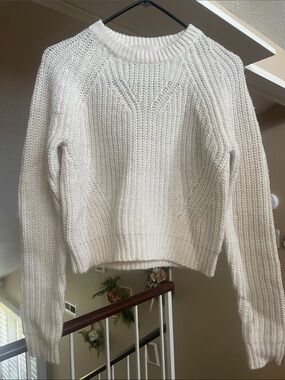 Sunday Best Cream Chunky Crewneck Sweater